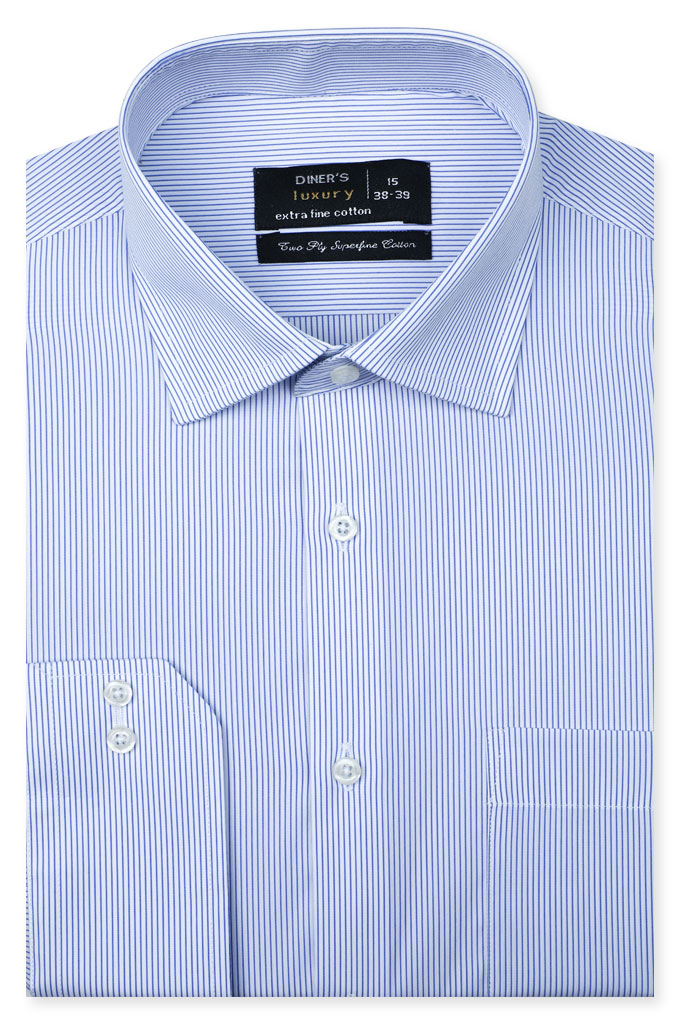Formal Plain Shirts AD5074 Purple by Diners